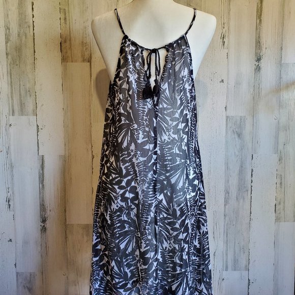 Old Navy Leaf Print SwimSuit Cover Up Dress 0054 - Picture 4 of 10